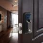 iMagic Electronic Fingerprint Deadbolt, Keypad Entry Door Lock, 5-9/16 in, Zinc Construction, Aged Bronze Finish, LED Touch Screen Keypad Lock w/Alarm, One-Touch Locking w/Keys, 1 Kit (IM010101)