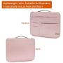 KINGSLONG 15 15.6 Inch Laptop Sleeve Case Bag, Slim Lightweight Laptop Computer Notebook Ultrabooks Carrying Case Handbag Cover for Men Women Fit for Acer Asus Dell Lenovo HP Toshiba ect, Pink