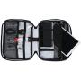 CATOREX Electronic Organizer Travel Universal Cable Accessories Case for Cable Organizer Electronics, Charger, Phone, USB, SD Card (Black)