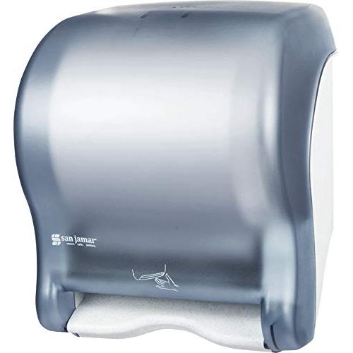 San Jamar T8400TBL Smart Essence Classic Hands Free Paper Towel Dispenser, Arctic Blue