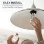 Luxrite A19 LED Light Bulb 60W Equivalent, 3000K Warm White Dimmable, 800 Lumens, Standard LED Bulb 9W, E26 Base, Energy Star, Enclosed Fixture Rated, Perfect for Lamps and Home Lighting (4 Pack)