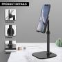 Cell Phone Stand,Doboli Phone Stand for Desk,Phone Holder Stand Compatible with iPhone and All Mobile Phones Tablet Black