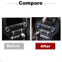 TopDall Blue Aluminum Headlight Volume Tune Control Knob Cover Ring Trim Interior Accessories for Ford Mustang