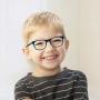 Blue Light Blocking Glasses for Kids(Boys/Girls) 1 Pack,Kids Computer Glasses for Age 3-7, UV Protection Anti Glare Eyeglasses Computer Glasses Video Gaming Glasses for Children(Black/Blue)