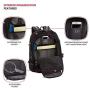 Swiss Gear SA1923 Black TSA Friendly ScanSmart Laptop Backpack - Fits Most 15 Inch Laptops and Tablets