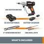 WORX Switchdriver 2-in-1 Cordless Drill and Driver with Rotating Dual Chucks and 2-Speed Motor with Precise Electronic Torque Control – WX176L