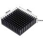 4pcs Aluminum Heatsink 40x40x11mm / 1.57x1.57x0.43inches for Electronic Chip Cooling with Thermal Conductive Double Sided Tape