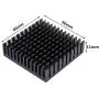 4pcs Aluminum Heatsink 40x40x11mm / 1.57x1.57x0.43inches for Electronic Chip Cooling with Thermal Conductive Double Sided Tape