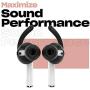 EarBuddyz Ultra Ear Hooks and Covers Compatible with Apple AirPods 1 & AirPods 2 or EarPods Featuring Bass Enhancement Technology (Medium, Black)