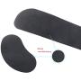 Wrist Rest for Computer Keyboard and Mouse Pad Support Memory Foam Set Easy Typing and Wrist Pain Relief Ergonomic Lightweight Anti-Skid Wrist Cushion for Office Gaming Laptop Mac (Black)