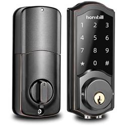 [2021 Newest] Smart Lock Front Door, Keyless Entry Door Lock with Keypad, Smart Deadbolt Lock Compatible with Alexa, Google Home, Digital WiFi Smart Doors Locks with Electric Deadbolt Touch Screen