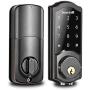 [2021 Newest] Smart Lock Front Door, Keyless Entry Door Lock with Keypad, Smart Deadbolt Lock Compatible with Alexa, Google Home, Digital WiFi Smart Doors Locks with Electric Deadbolt Touch Screen