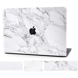 Timocy Hard Case Compatible with MacBook Pro 13 Inch – Marble Laptop Case with Keyboard Cover, Screen Protector, Touch Pads Sticker – Enhanced Protection – Gorgeous Designs,Alabastrine Marble