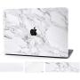 Timocy Hard Case Compatible with MacBook Pro 13 Inch – Marble Laptop Case with Keyboard Cover, Screen Protector, Touch Pads Sticker – Enhanced Protection – Gorgeous Designs,Alabastrine Marble