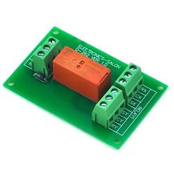 ELECTRONICS-SALON Passive Bistable/Latching DPDT 8 Amp Power Relay Module, 12V Version, RT424F12