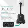 Outdoor WiFi Smart Outlet Plug with Energy Monitoring and Timer Function,Koolertron Wireless Remote Control Smart Plug with 3 Individual Sockets Compatible with Alexa Echo Google Home IFTTT