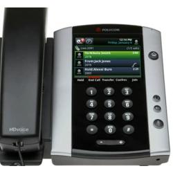 Polycom VVX 501 Corded Business Media Phone System - 12 Line PoE - 2200-48500-001 - AC Adapter Included - Replaces VVX 500