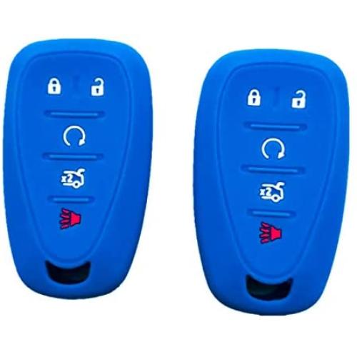 Smart Key Fob Covers Case Protector Keyless Remote Holder for Chevrolet | Key Protection Case 2 Pcs for FCC ID:, HYQ4EA, HYQ4AA,