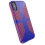 Speck Products CandyShell Grip iPhone Xs/iPhone X Case, Cyber Blue/Grapefruit Orange