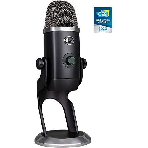 Blue Yeti X Professional Condenser USB Microphone with High-Res Metering, LED Lighting & Blue Voice Effects for Gaming, Streaming & Podcasting On PC & Mac