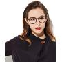 Blue Light Blocking Computer Glasses Round for Men/Women Anti Eyestrain Anti Glare Lens Lightweight Frame Eyeglasses Tortoise Frame UV400 Protection Clear Lens (No Magnification)