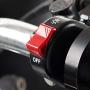 KiWAV Motorcycle Black Fog Light Switch 1 inch 25mm Handlebar 12v DC Electrical System