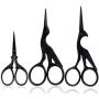 BIHRTC 3Pairs Scissors 4.5 Inch Embroidery Scissors Small and 3.6 Inch Little Sewing Scissors Stainless Steel Sharp Pointed Scissors Shears for Craft Office Household Needpoint Scissors