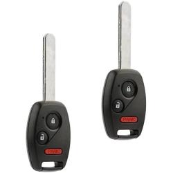 Key Fob Keyless Entry Remote fits 2008 Honda Fit / 2005-2010 Honda Odyssey / 2006-2014 Honda Ridgeline (OUCG8D-380H-A), Set of 2