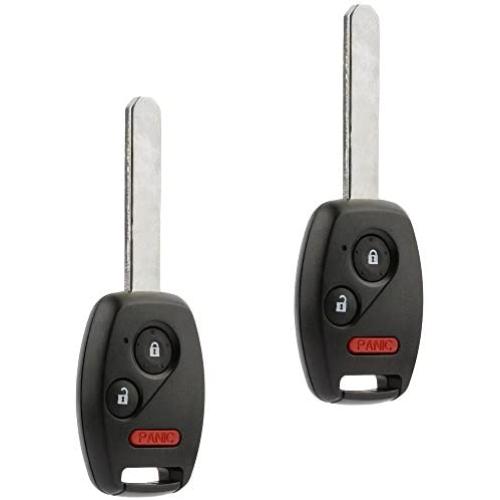 Key Fob Keyless Entry Remote fits 2008 Honda Fit / 2005-2010 Honda Odyssey / 2006-2014 Honda Ridgeline (OUCG8D-380H-A), Set of 2