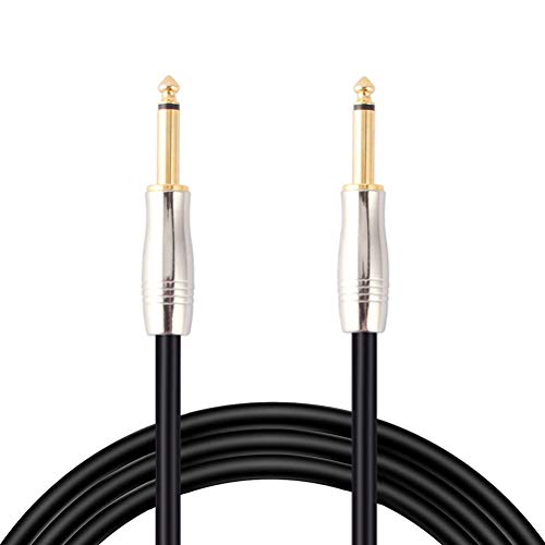H Yanka 20 Feet High Performance Professional Guitar Instrument Cables，Gold Plated Connector 1/4''(6.35mm) TRS to 1/4''(6.35mm) TRS， Premium Electric Instrument Cable，Audio Cable