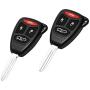 Key Fob Entry Remote Fit for Chrysler 300 2005-2007, Aspen 2007-2009, Dodge Charger 2006-2007, Durango 2007-2009, Jeep Commander 2006-2007, Grand Cherokee 2005-2007 (KOBDT04A, OHT692427AA)