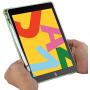 iPad 8th Generation/7th Gen Case with Pencil Holder, 10.2 Inch iPad Case for Kids, Slim Trifold Stand Full Body Protective Smart Cover for iPad 8 Gen 2020 & 7 Gen 2019 - Green