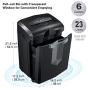 Bonsaii Paper Shredder, 18-Sheet Heavy Duty Cross-Cut CD Credit Card Shredder for Office with 6 Gallon Pull-Out Basket and 4 Casters, 60 Minutes Running Time, Black