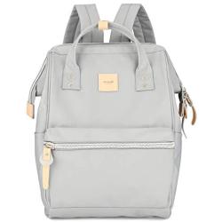 Himawari Travel School Backpack with USB Charging Port 15.6 Inch Doctor Work Bag for Women&Men College Students(1881-Grey)