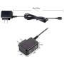 icv Micro USB Wall Charger 5V 2A Power Adapter with US Plug and Fixed Micro Cable for Samsung Galaxy S6 S5 S4 S3 S2 Si9003,S5820 N7100 Note3 Note4 Black