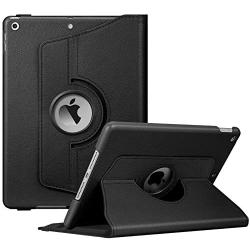 Fintie Rotating Case for New iPad 8th Gen (2020) / 7th Generation (2019) 10.2 Inch - [Built-in Pencil Holder] 360 Degree Rotating Smart Protective Stand Cover with Auto Sleep/Wake, Black