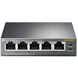 TP-Link 5 Port Gigabit PoE Switch | 4 PoE Ports @56W | Desktop | Plug & Play | Sturdy Metal w/ Shielded Ports | Fanless | Limited Lifetime Protection | Traffic Optimization | Unmanaged (TL-SG1005P)