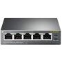 TP-Link 5 Port Gigabit PoE Switch | 4 PoE Ports @56W | Desktop | Plug & Play | Sturdy Metal w/ Shielded Ports | Fanless | Limited Lifetime Protection | Traffic Optimization | Unmanaged (TL-SG1005P)