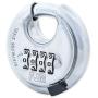 FJM Security SX-790 4-Dial Combination Disc Padlock, Chrome - 10 Pack