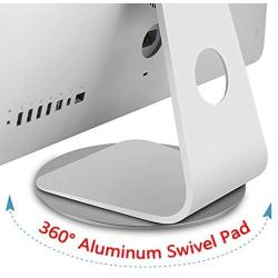 360° Aluminum Rotation Monitor Swivel Base for Apple iMac All in one Computer Dock Laptop Screen Stand Disply Rotating Mount