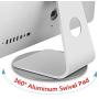 360° Aluminum Rotation Monitor Swivel Base for Apple iMac All in one Computer Dock Laptop Screen Stand Disply Rotating Mount