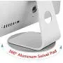 360° Aluminum Rotation Monitor Swivel Base for Apple iMac All in one Computer Dock Laptop Screen Stand Disply Rotating Mount