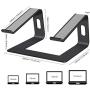 Orionstar Laptop Stand Portable Aluminum Laptop Riser Compatible with Apple Mac MacBook Air Pro 10 to 15.6 Inch Notebook Computer, Detachable Ergonomic Elevator Holder, Black