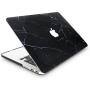 KECC Laptop Case Compatible with MacBook Pro 13'' (2021/2020/2019/2018/2017/2016) Plastic Hard Shell Cover A2338 M1 A2289 A2251 A2159 A1989 A1706 A1708 Touch Bar (Black Marble)