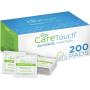 Care Touch Sterile Alcohol Prep Pads, Medium 2-Ply - 200 Alcohol Wipes