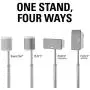 Sanus Adjustable Height Wireless Speaker Stands Designed for SONOS ONE, ONE SL, Play:1, and Play:3 - Tool-Free Height Adjust Up to 16'' with Built in Cable Management - Single White - WSSA1-W1