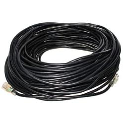 200 ft Extension Cord 10/3 SJTW with Lighted end - Black - Indoor/Outdoor Heavy Duty Extra Durability 10 AMP 125 Volts 1875 Watts by LifeSupplyUSA