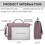 Briefcase for Women, 15.6 17 Inch Laptop Bag Business Work Bag Crossbody Bags College Satchel Purse with Professional Padded Compartment for Tablet Notebook Ultrabook, purple