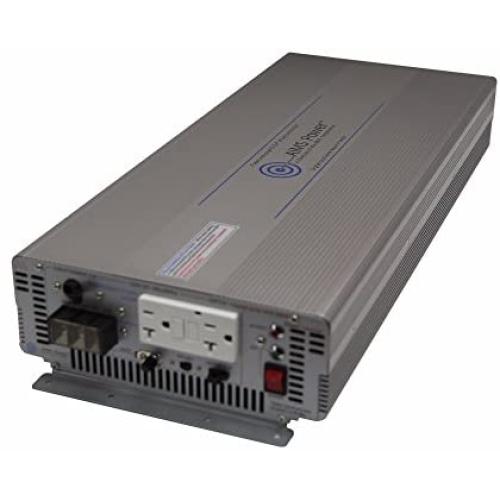 AIMS Power PWRIG300012120S Pure Sine Power Inverter, 3000W Continuous Power, 6000W Surge Peak Power, 12V DC Input, 60hz or 50hz Switch, Highly Efficient, Improved Output at Low Voltage