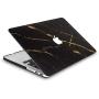 LuvCase 4in1 Laptop Case Compatible with Old MacBook Pro 13'' Retina Display (2015/2014/2013/2012) A1502/A1425 Hard Shell Cover,Sleeve,Keyboard Cover & Screen Protector (Black Gold Marble)
